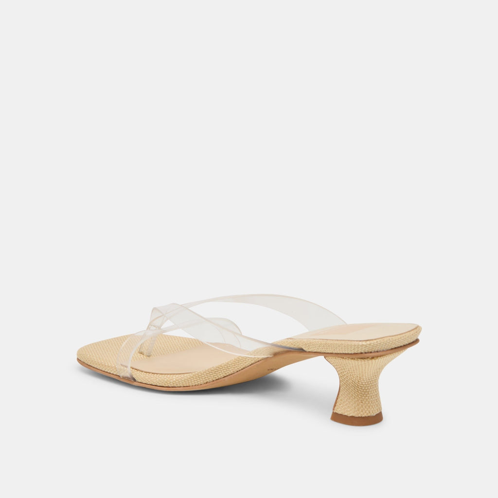 BREVEL VINYL HEELS CRYSTAL JELLY