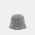 EYELASH BUCKET HAT DARK HEATHER GREY