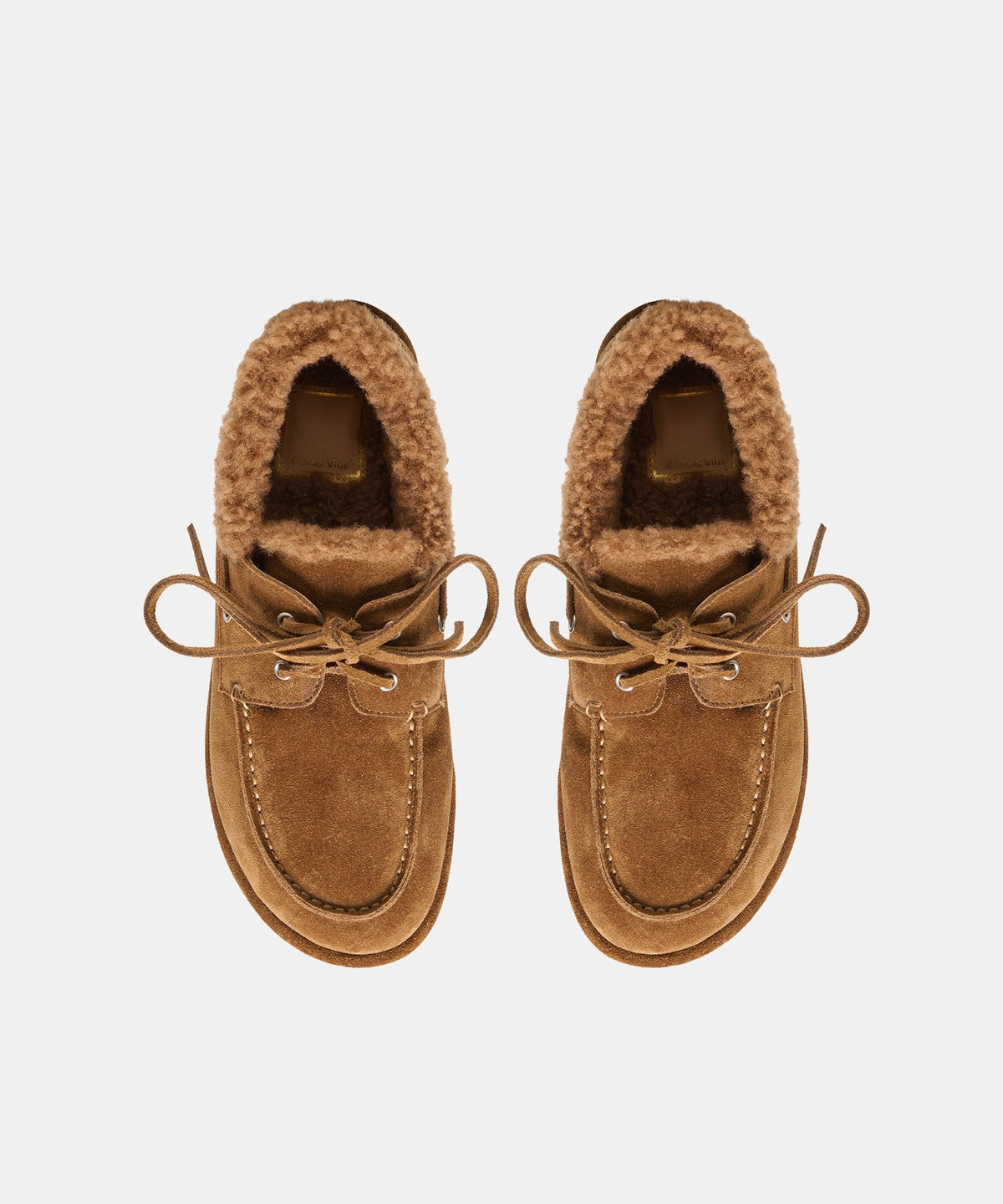LAUNA FLATS BROWN SUEDE