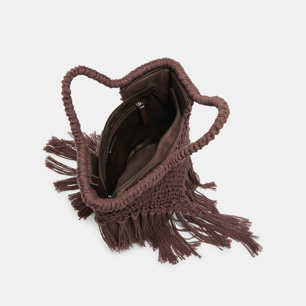 BIRCH HANDBAG CHOCOLATE CROCHET