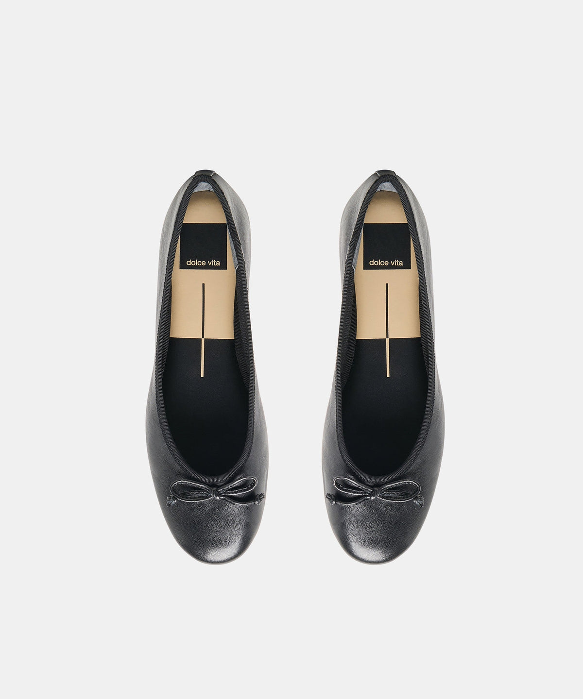RITLA BALLET FLATS BLACK LEATHER