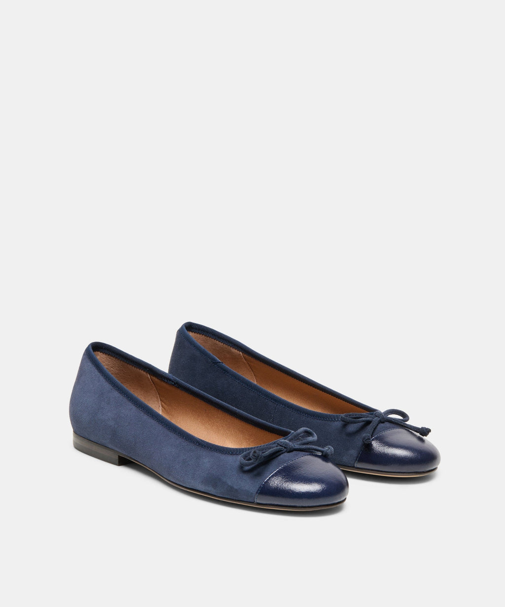 RITLA CAPTOE BALLET FLATS DK NAVY SUEDE