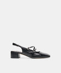 DRIAH HEELS BLACK LEATHER
