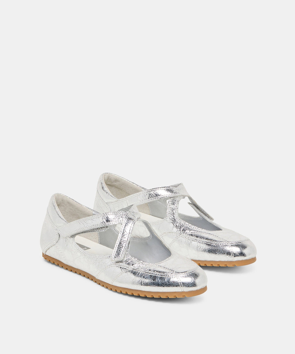YONO SNEAKERS SILVER DISTRESSED LEATHER