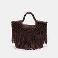 BIRCH HANDBAG CHOCOLATE CROCHET