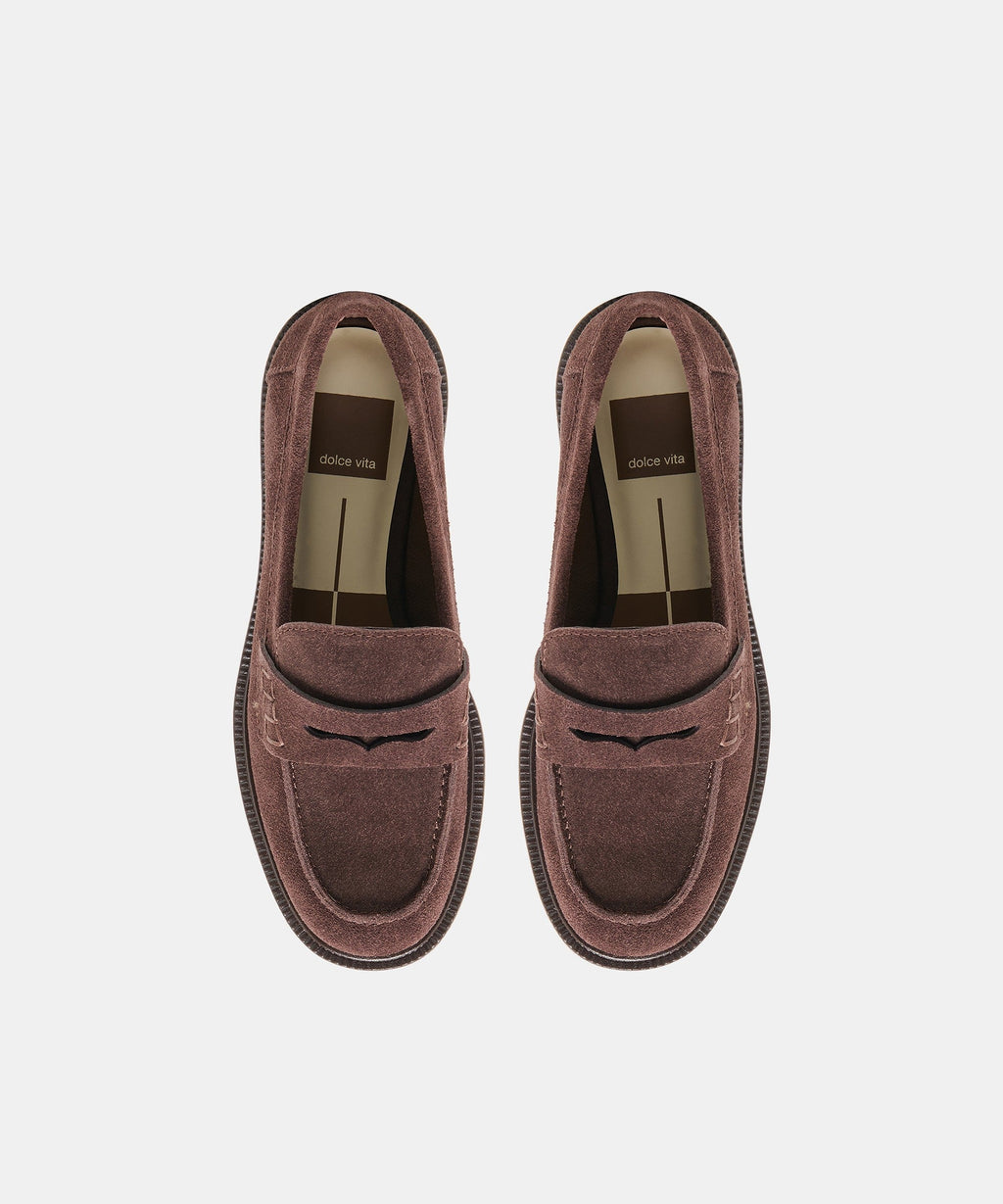 TIGGY LOAFERS MAHOGANY SUEDE