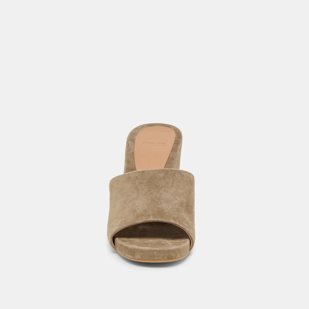 HOLTA WEDGES OLIVE SUEDE