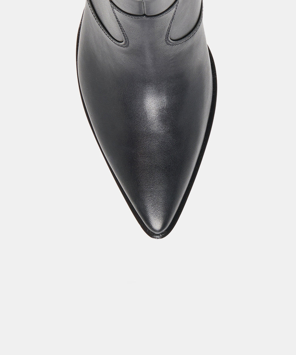 ASHTIN BOOTIES BLACK LEATHER