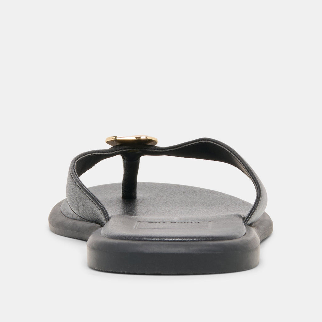 JAINA SANDALS BLACK LEATHER