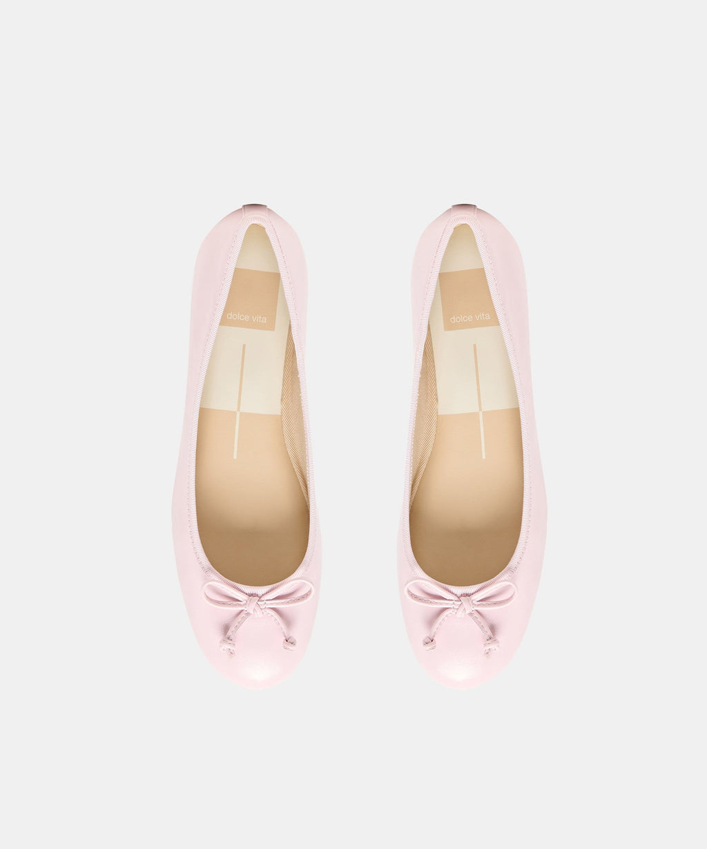 RITLA BALLET FLATS LIGHT PINK CRINKLE PATENT