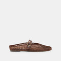 MILIE FLATS CHOCOLATE WOVEN MESH