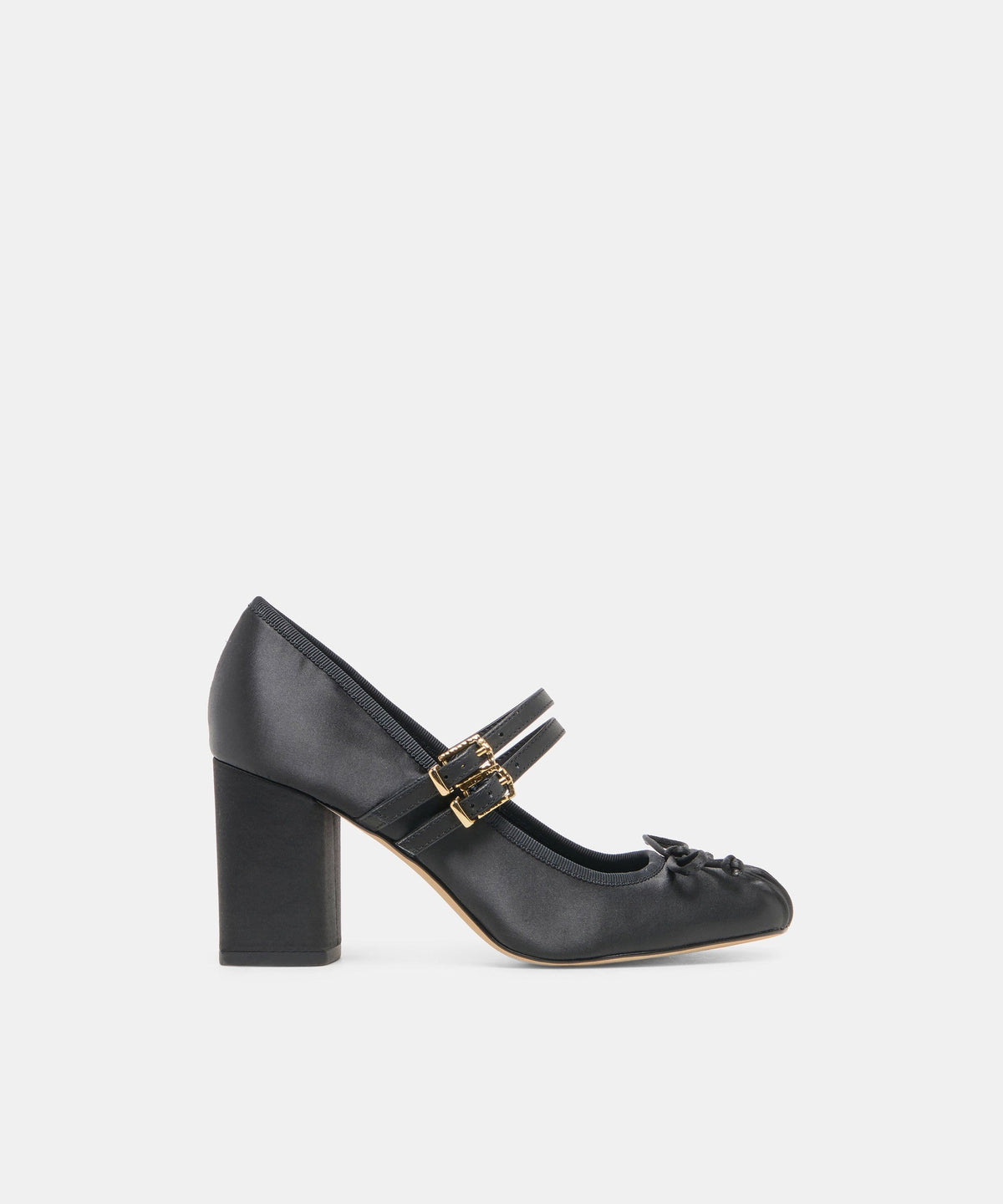TIARAH HEELS ONYX SATIN