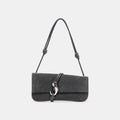 ALICE SHOULDER BAG GUNMETAL SUEDE