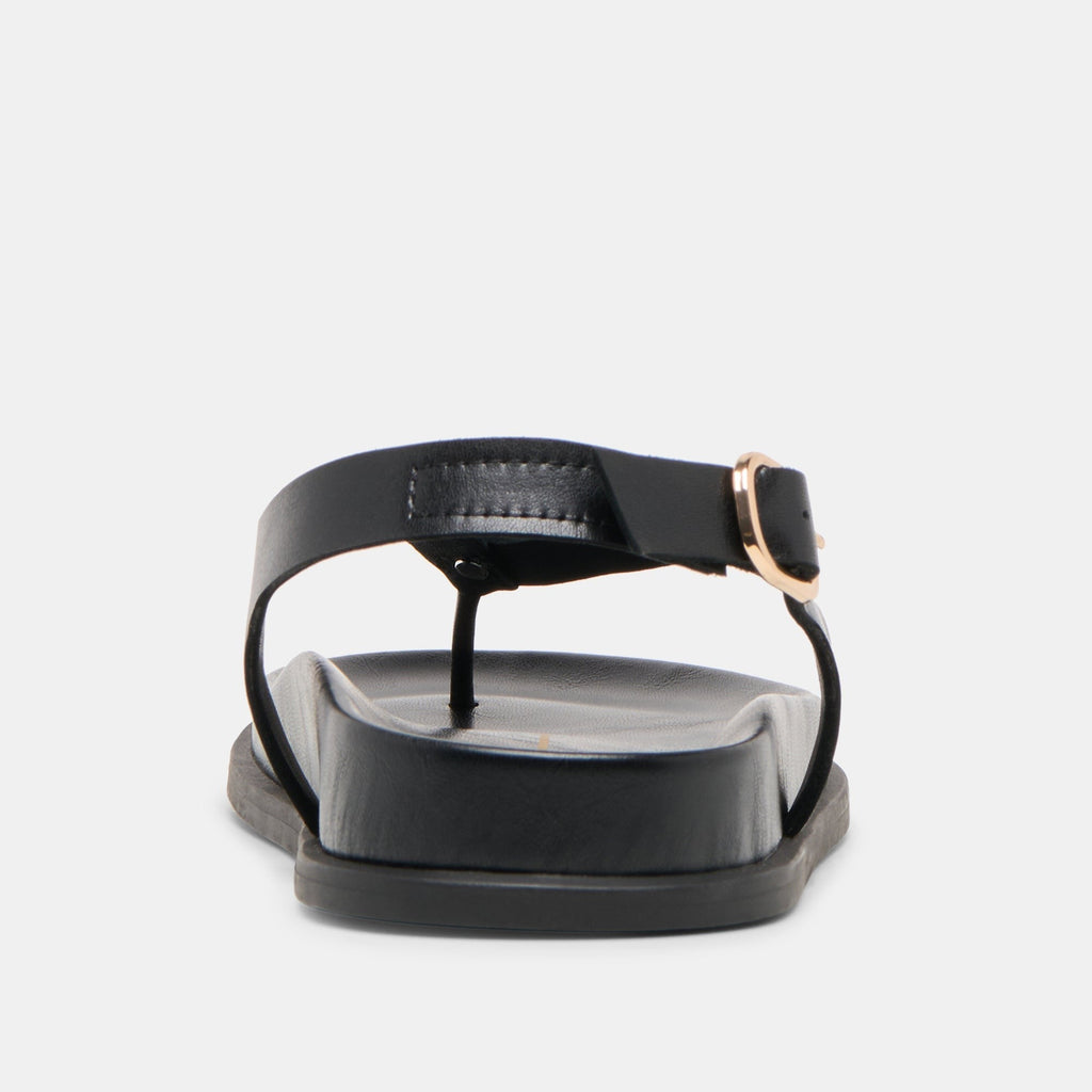 JONY SANDALS BLACK LEATHER