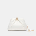 GLEAM CLUTCH WHITE SATIN