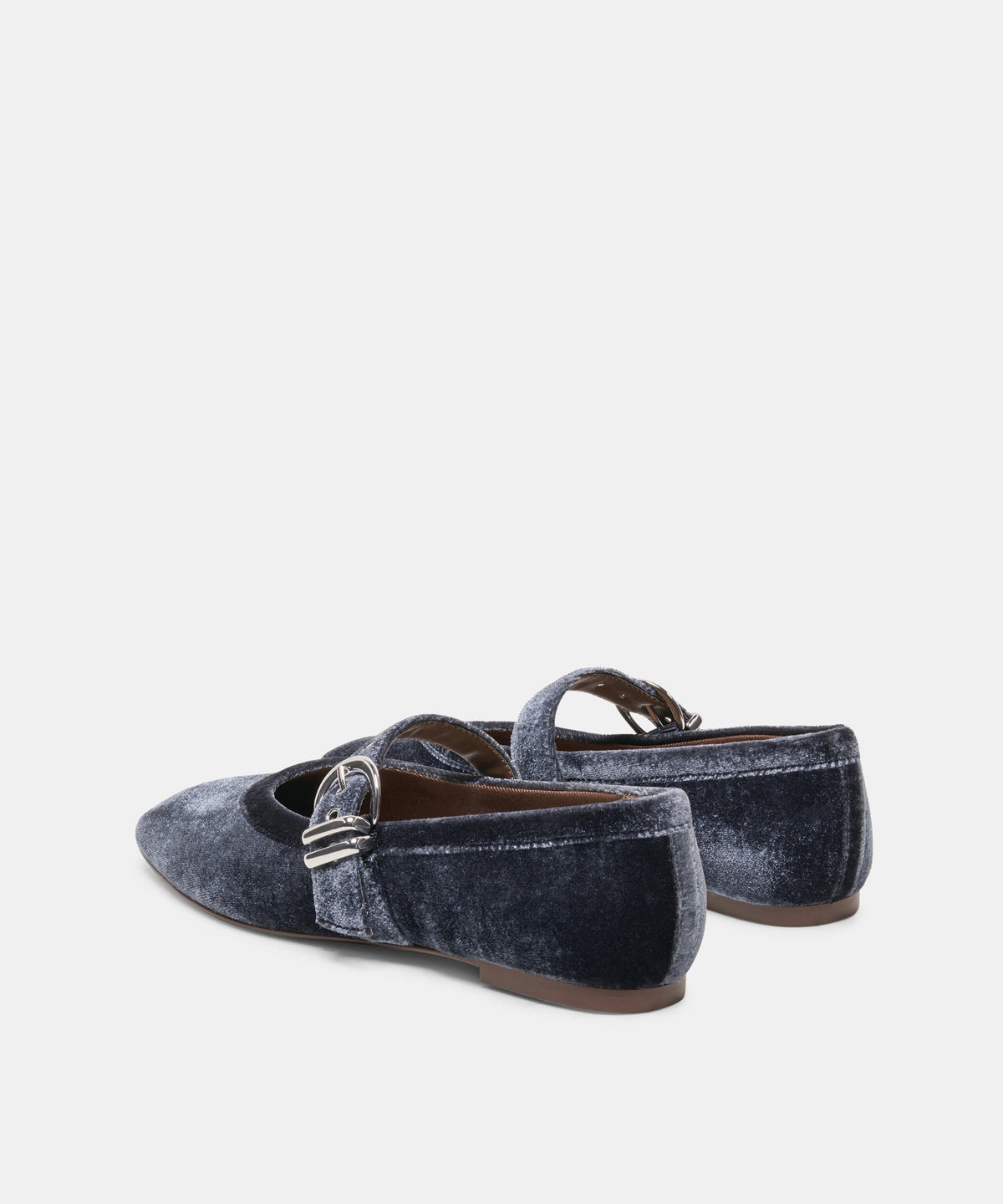 MIKEL VELVET BALLET FLATS NAVY VELVET