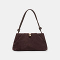 RAVEL SHOULDER BAG CHOCOLATE SUEDE