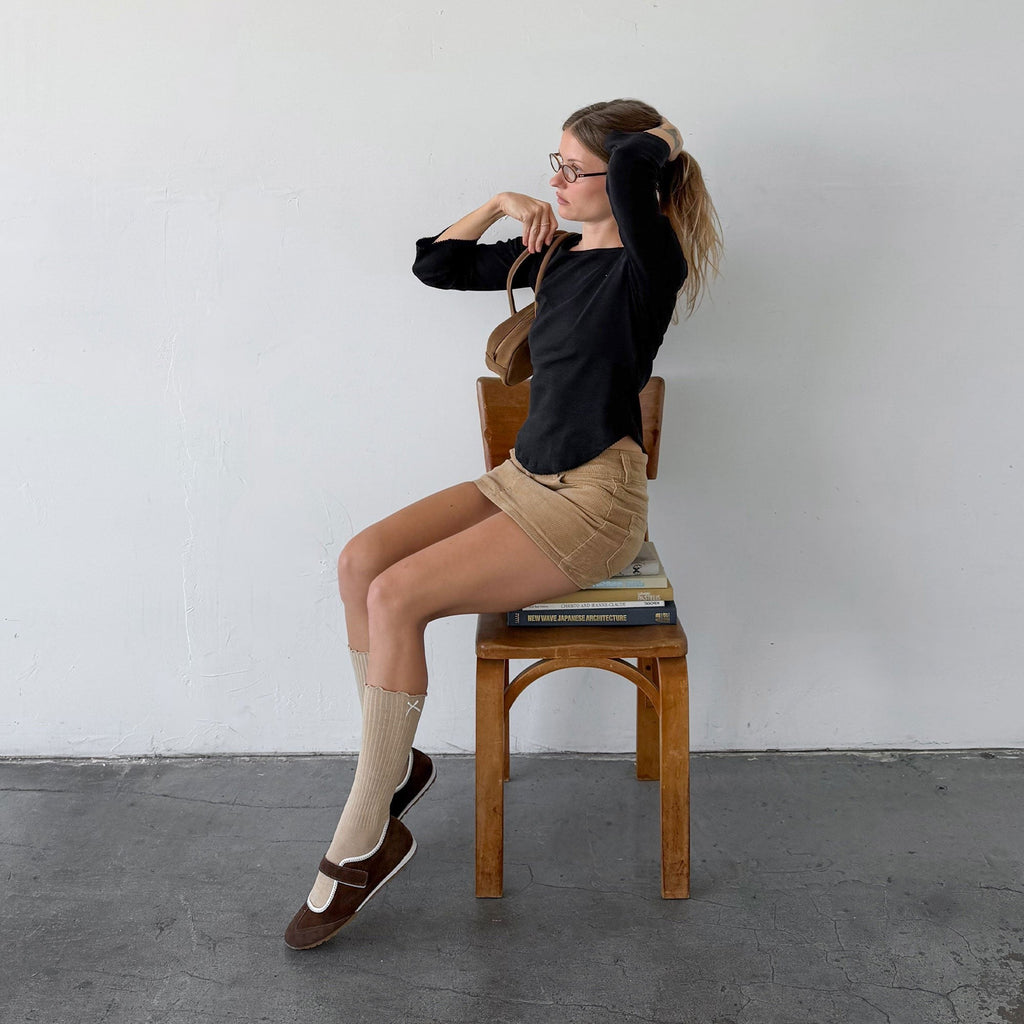 SOFYA SNEAKERS DK BROWN SUEDE