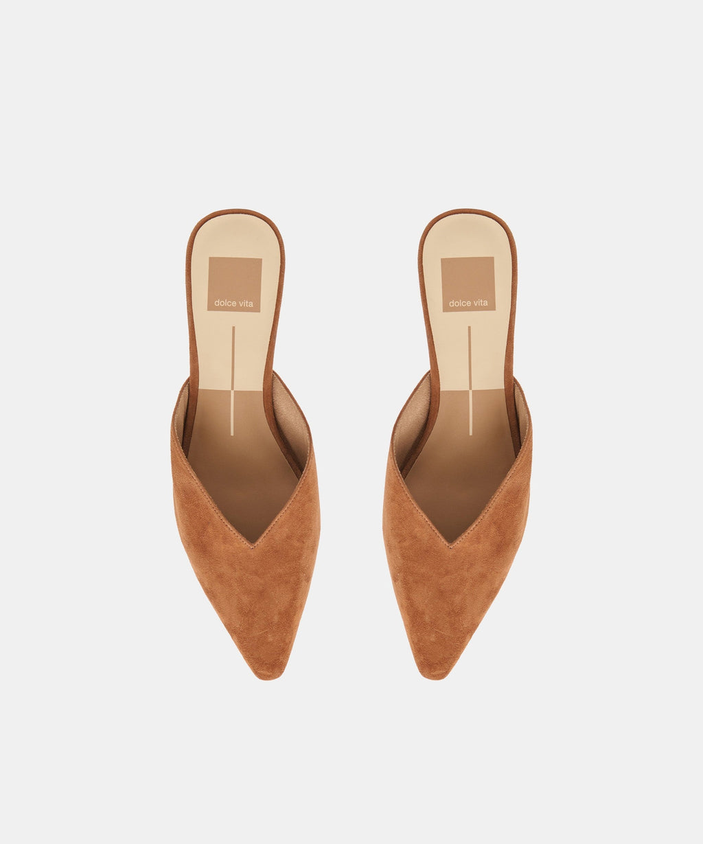 ELM FLATS BROWN SUEDE