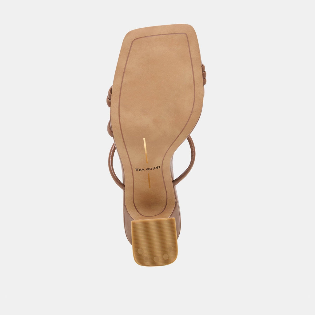 ALAYNA HEELS COGNAC LEATHER