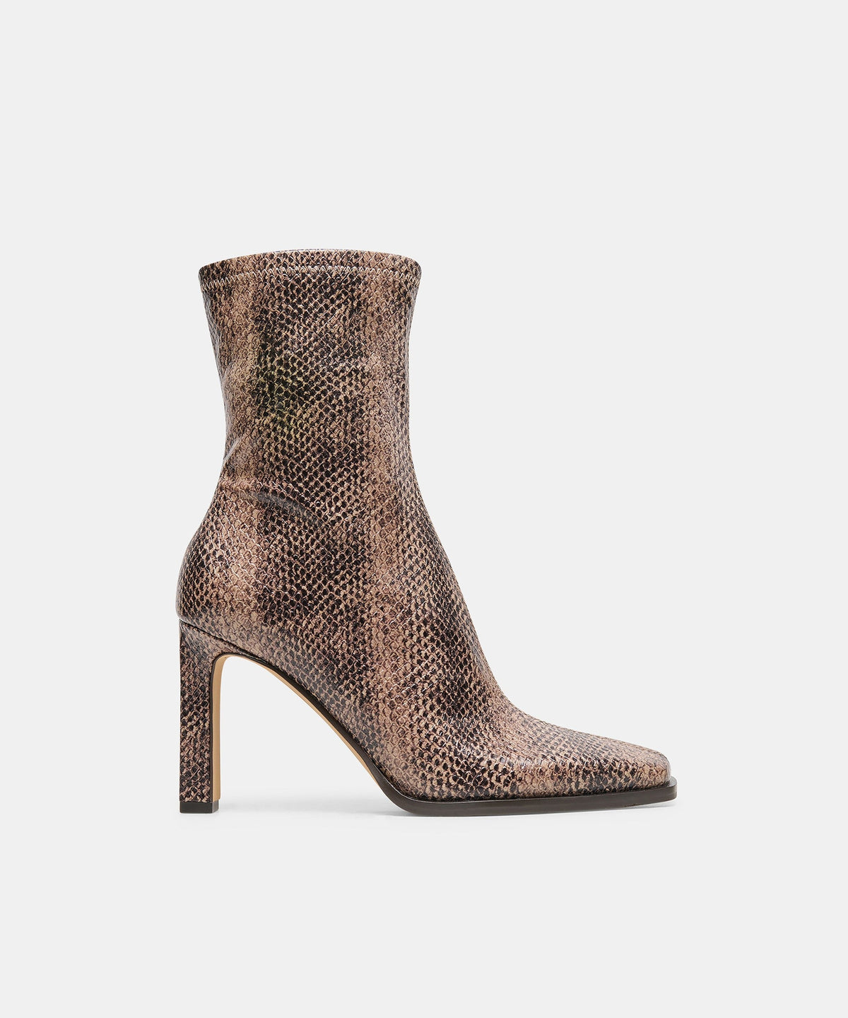 KASY BOOTIES SNAKE TAN EMBOSSED STELLA