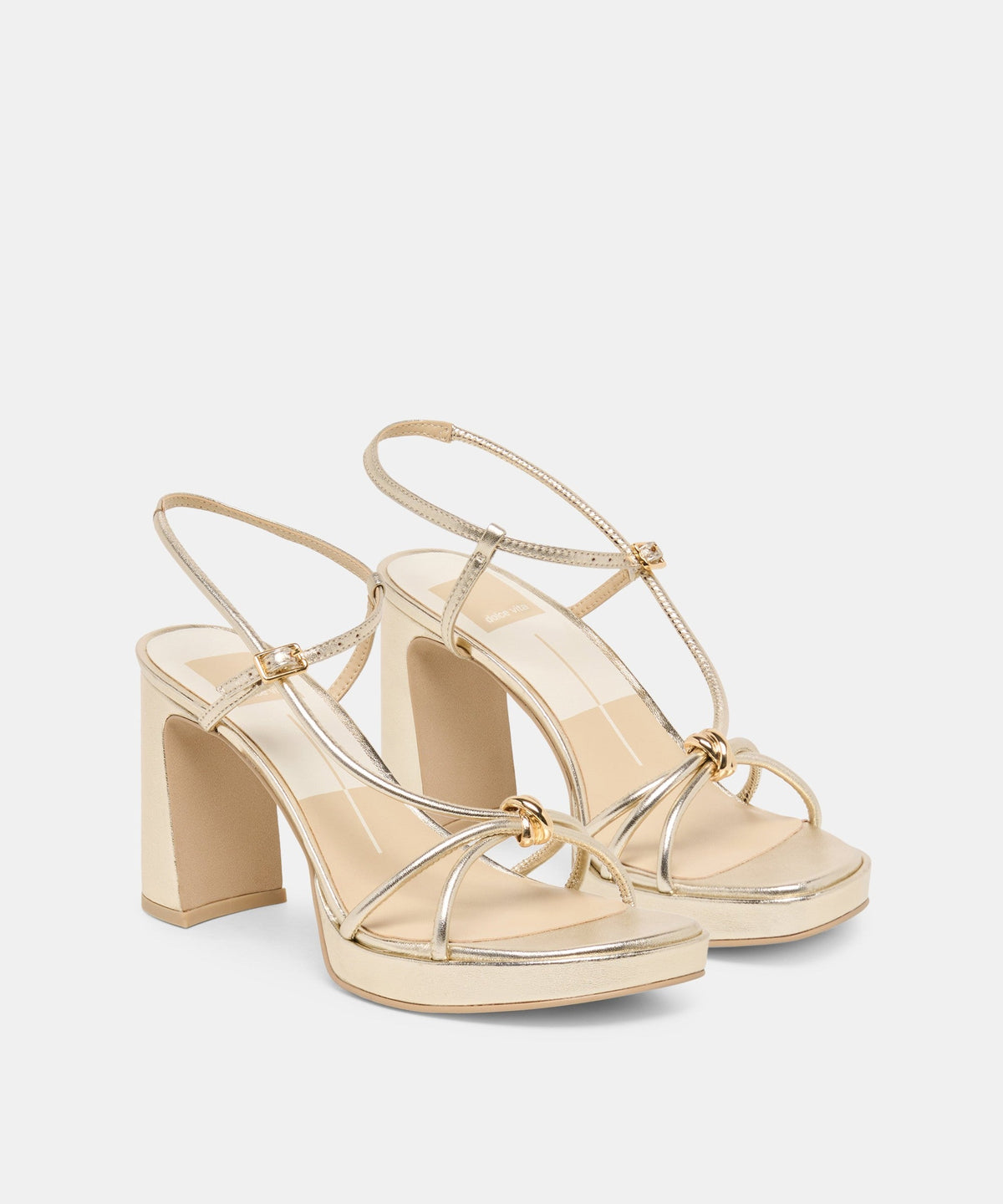 ODETE HEELS GOLD LEATHER