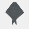TRIANGLE SCARF DARK HEATHER GREY
