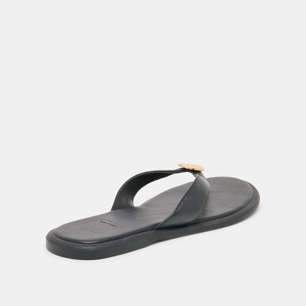 JAINA SANDALS BLACK LEATHER