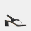 YVES HEELS BLACK LEATHER