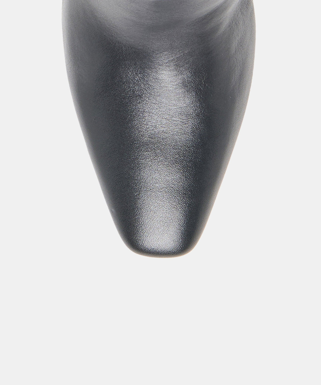 BRION EXTRA WIDE CALF BOOTS BLACK LEATHER