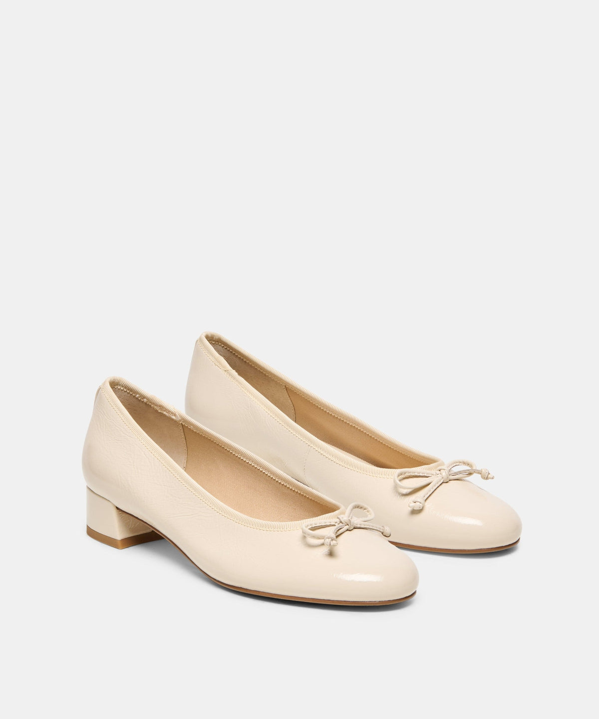 RITLA MID HEELS ALABASTER LEATHER