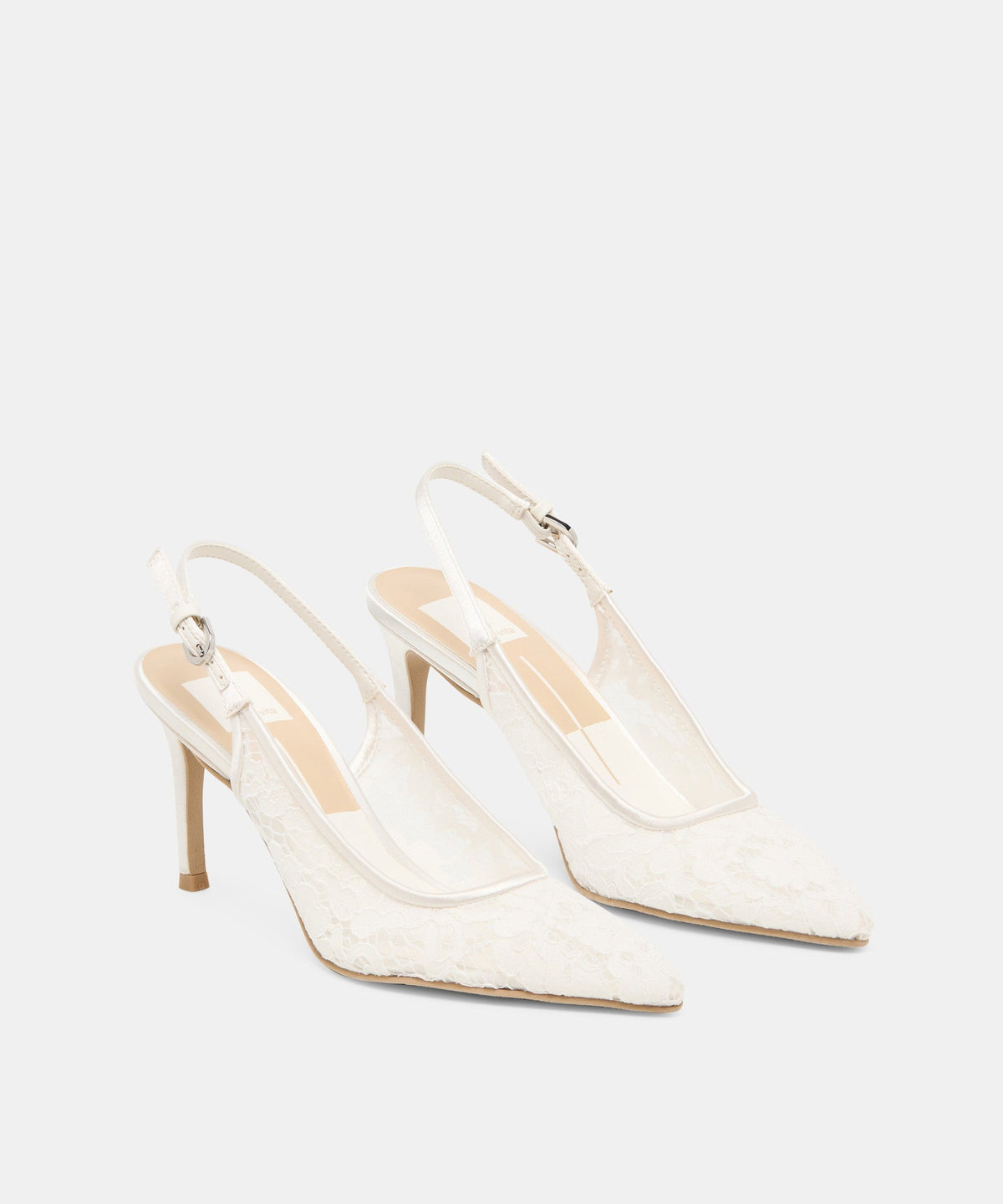 YAMI HEELS TRUE WHITE LACE
