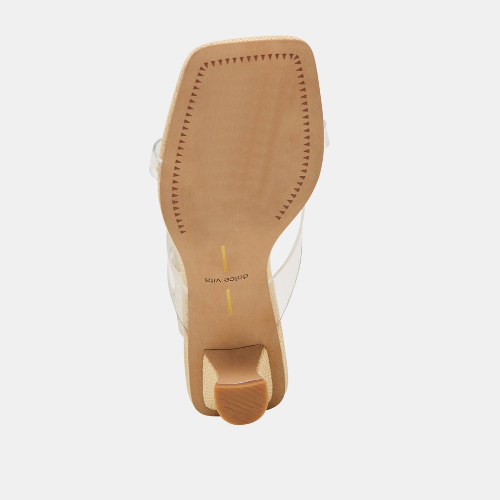 BREVEL VINYL HEELS CRYSTAL JELLY