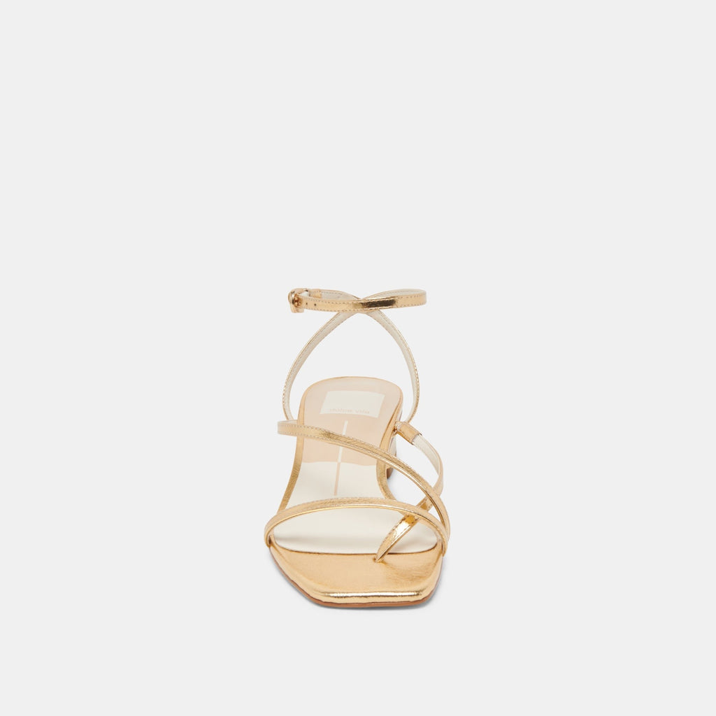 KARLOS WIDE SANDALS GOLD METALLIC STELLA