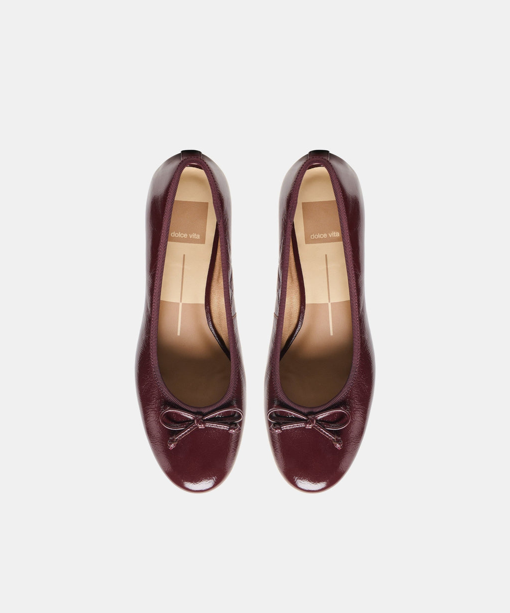 RITLA MID HEELS CRANBERRY LEATHER