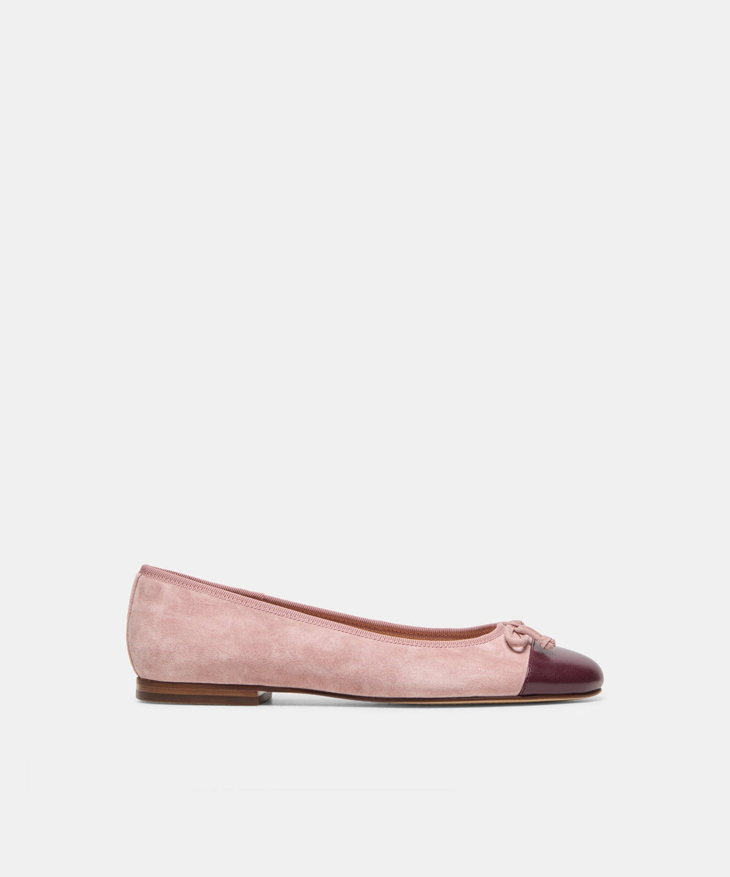 RITLA CAPTOE BALLET FLATS PINK SUEDE
