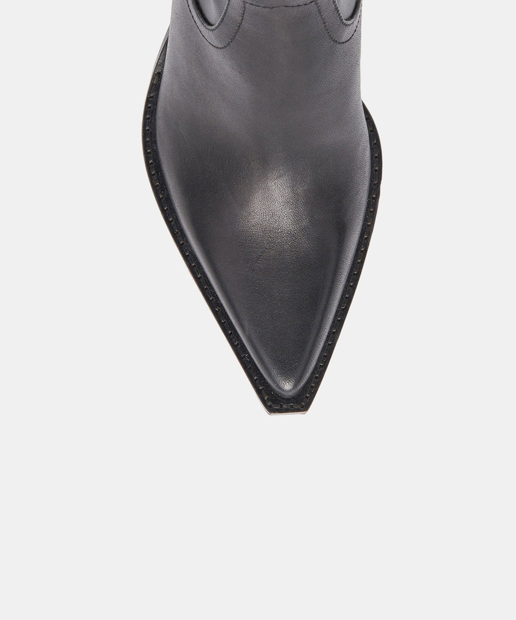 RUTGER WIDE BOOTS BLACK LEATHER
