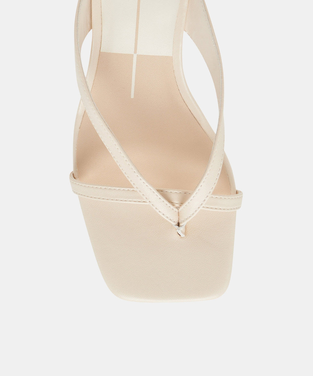 BREVEL HEELS BONE LEATHER