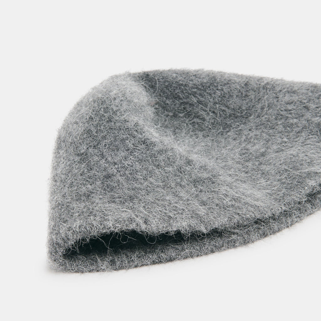 EYELASH BUCKET HAT DARK HEATHER GREY