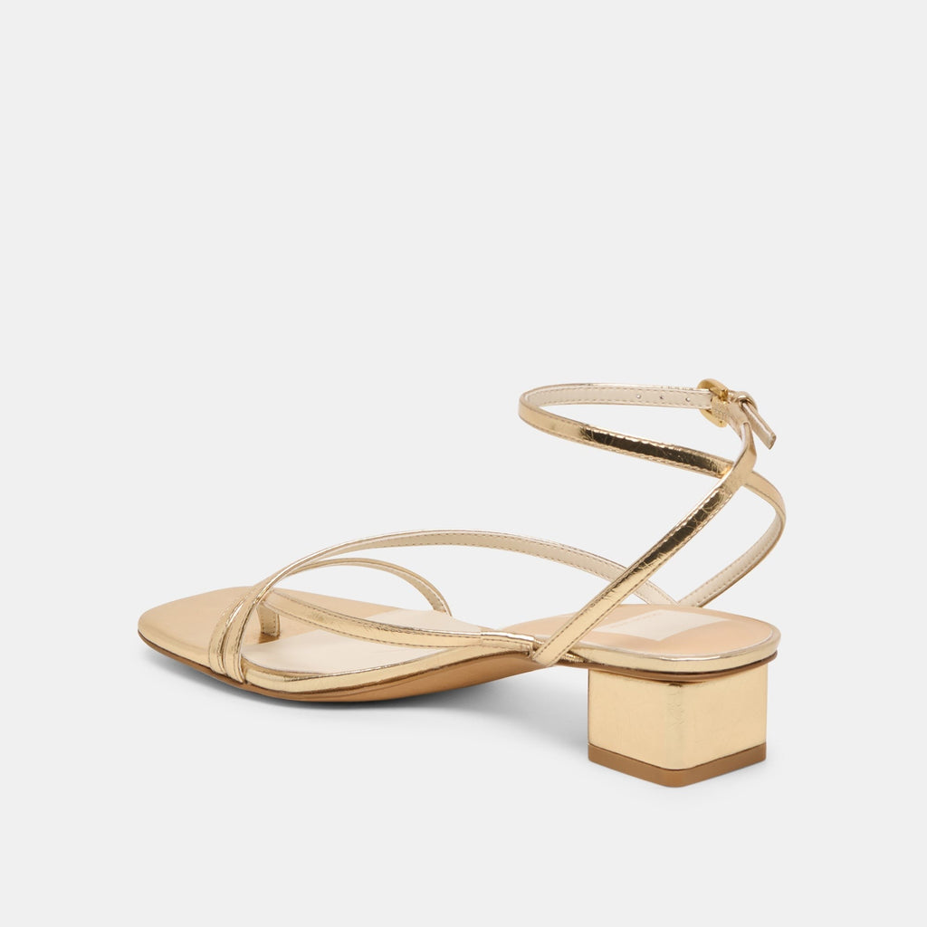 KARLOS SANDALS GOLD METALLIC STELLA
