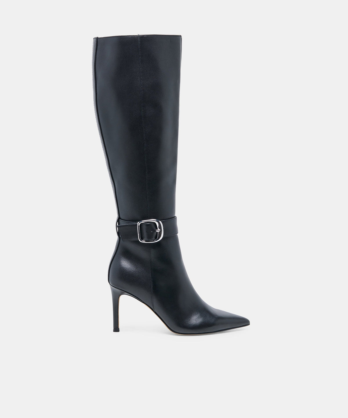 KINZY BOOTS BLACK LEATHER
