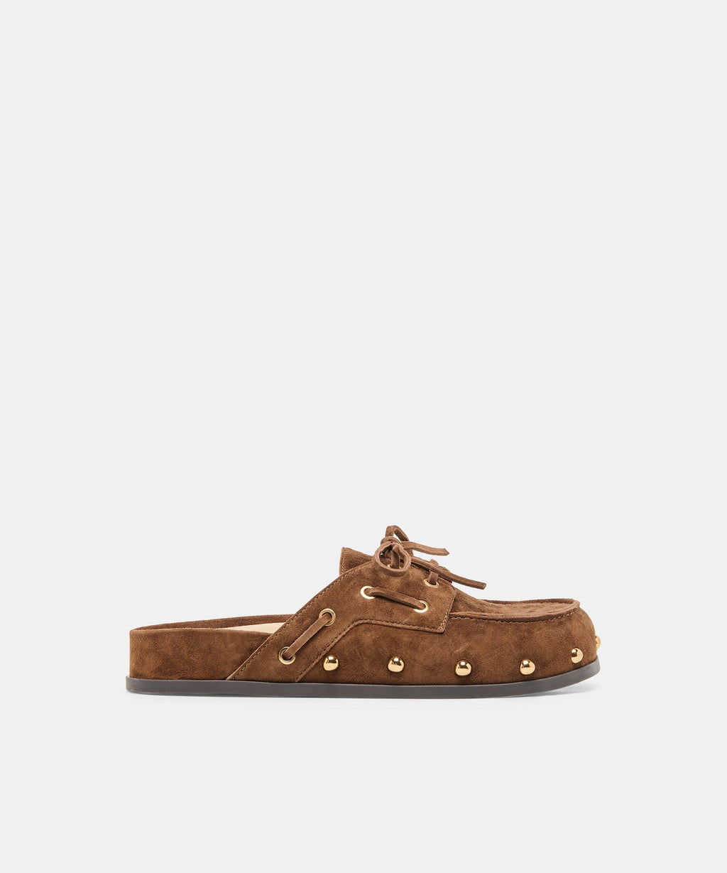 JESSI FLATS COCOA SUEDE
