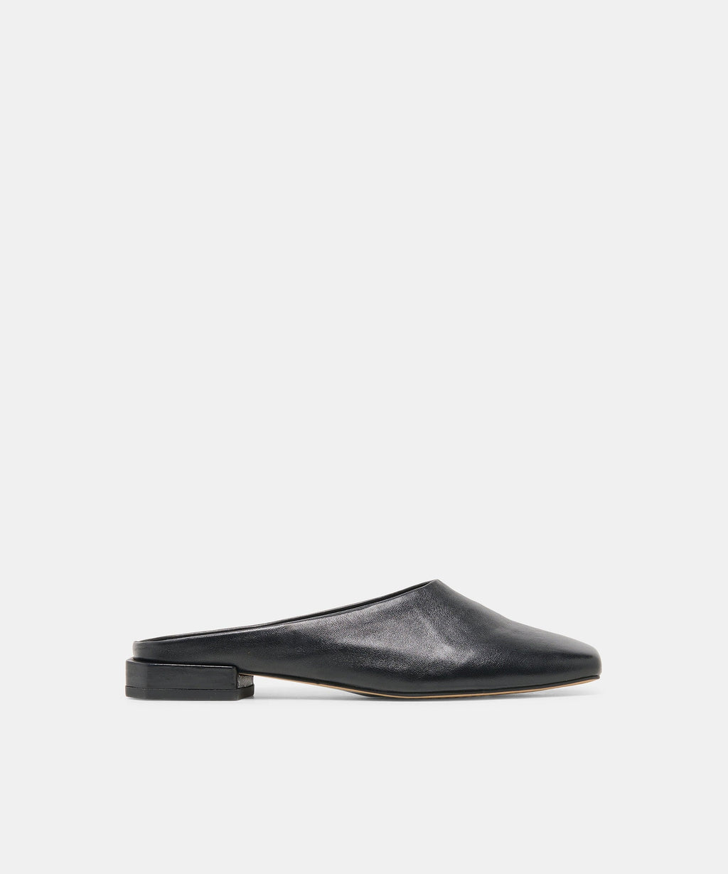 MACLYN FLATS BLACK LEATHER