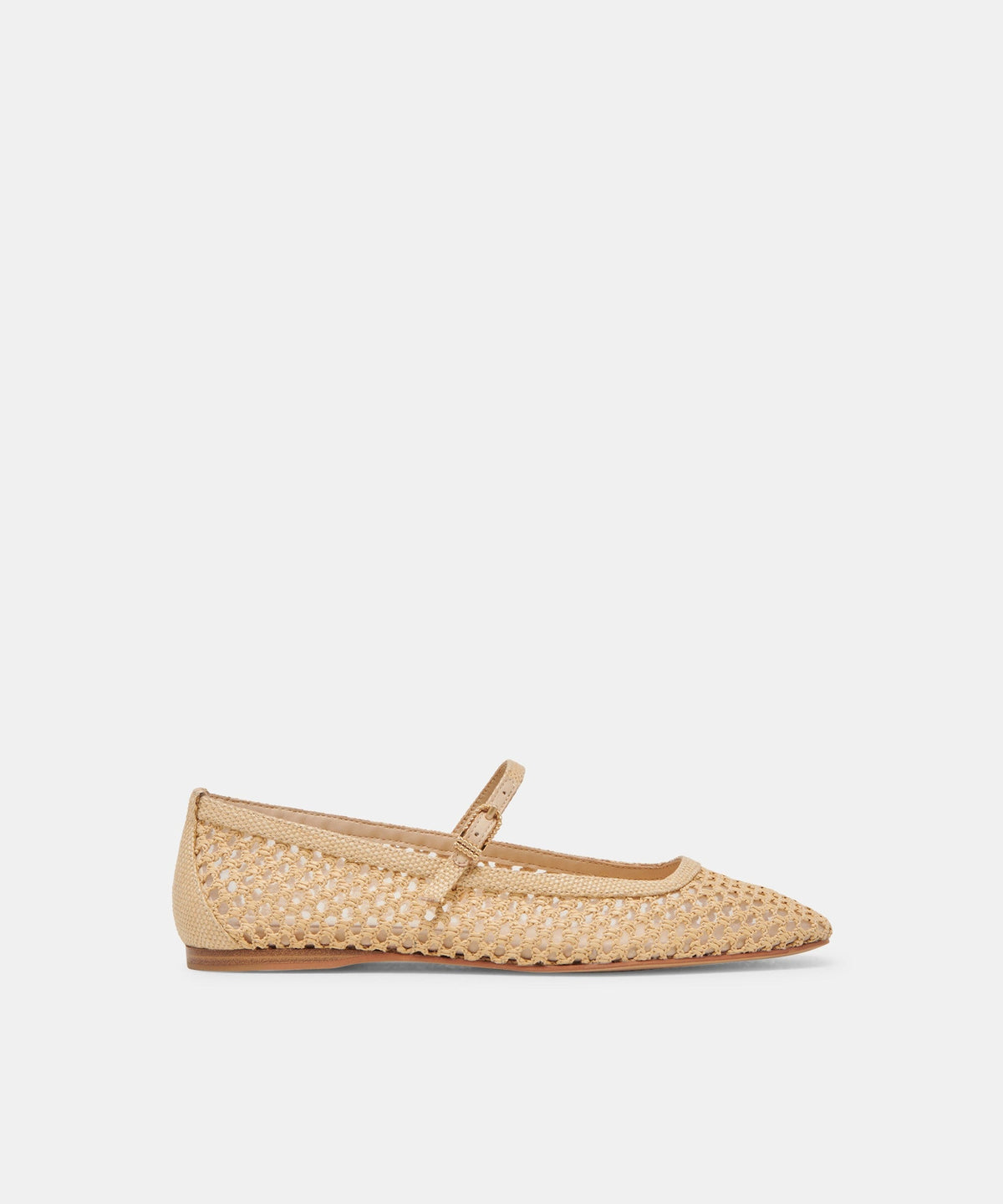 REYES BALLET FLATS LT NATURAL WOVEN RAFFIA