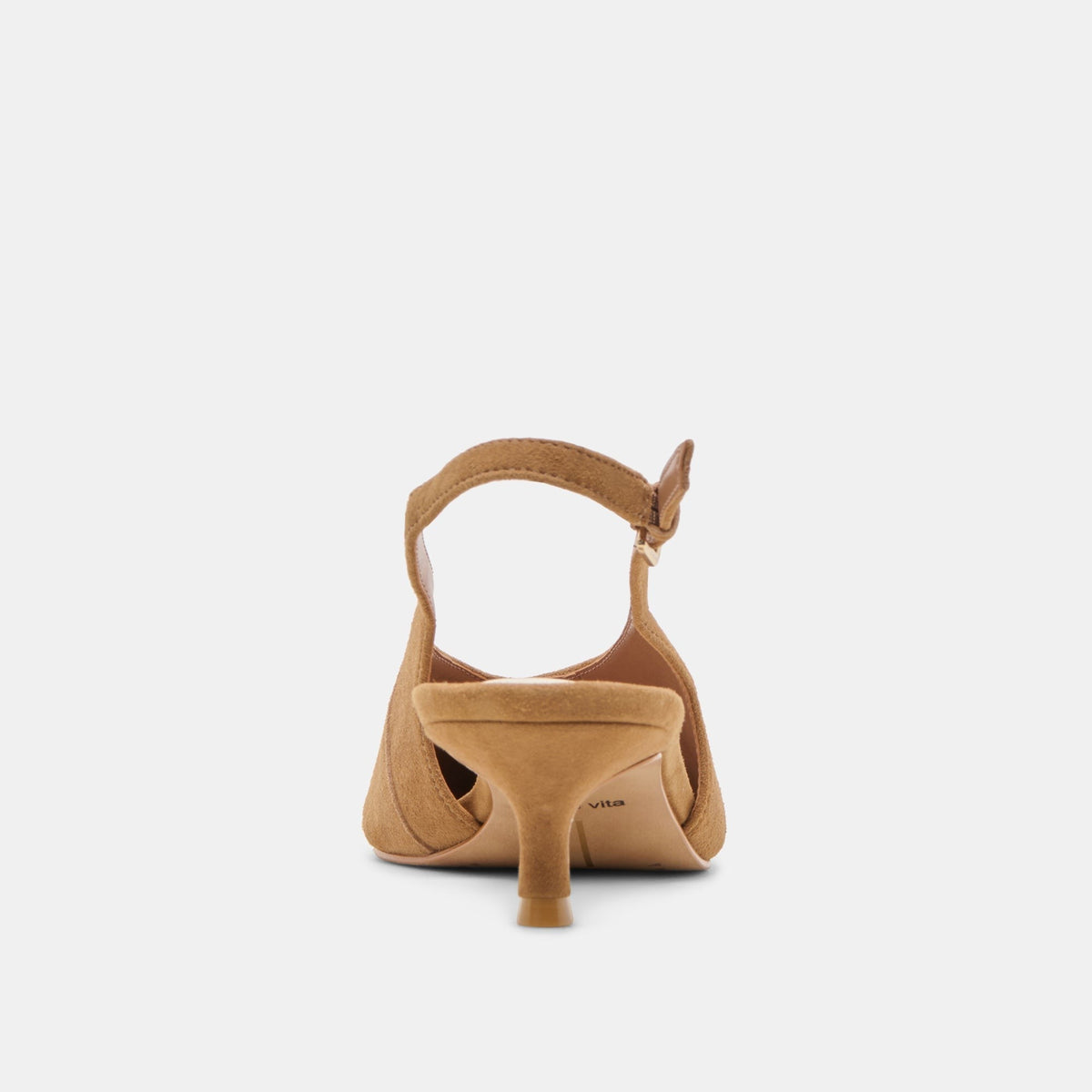 ALENNA HEELS LT BROWN SUEDE
