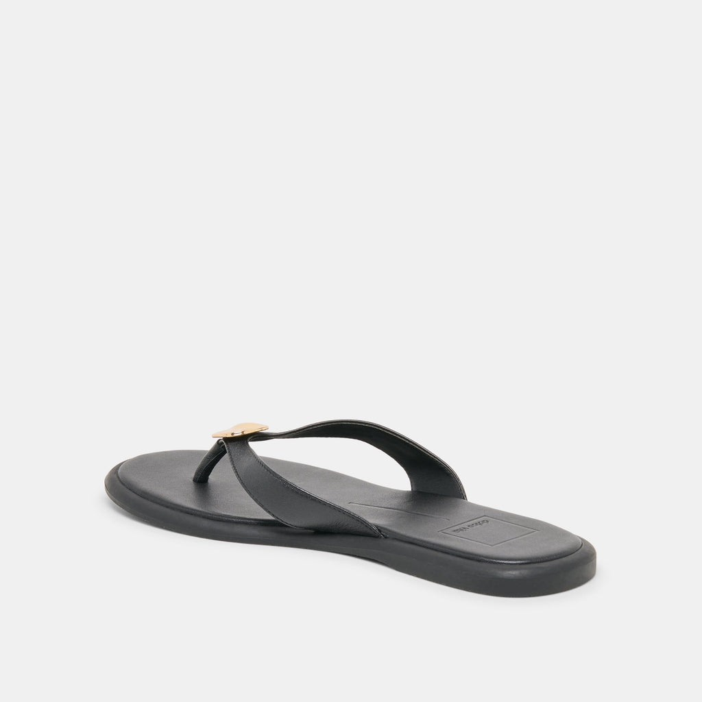 JAINA SANDALS BLACK LEATHER
