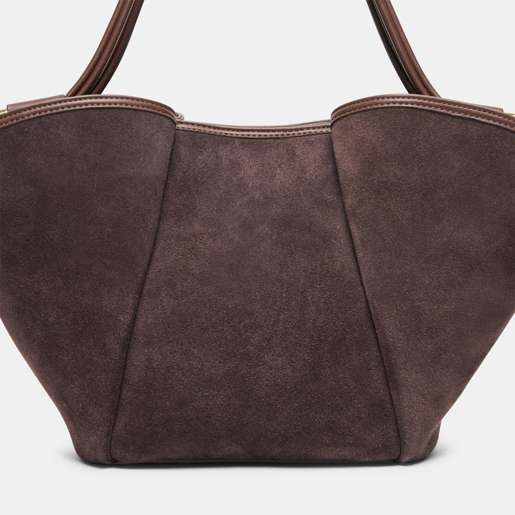 MARO TOTE CHOCOLATE SUEDE