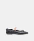 MAYVIS BALLET FLATS BLACK LEATHER