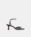 MANJI WIDE HEELS MIDNIGHT PATENT LEATHER