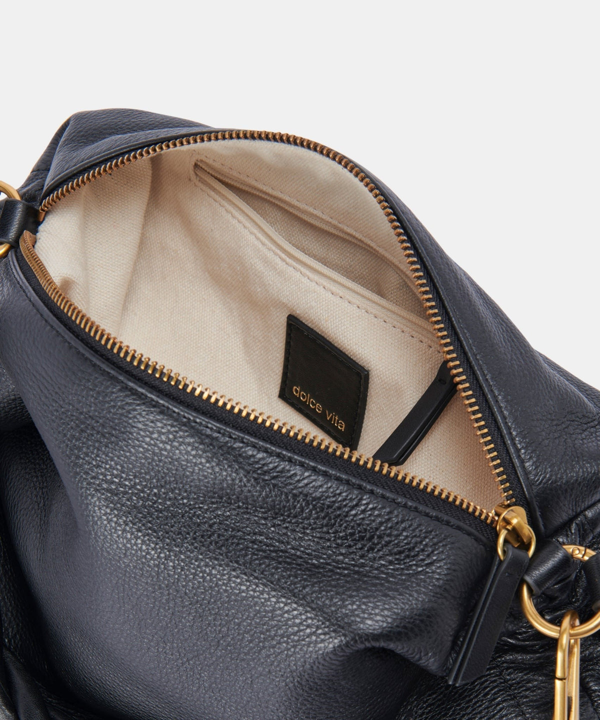 PRESTON SHOULDER/CROSSBODY BLACK LEATHER - re:vita